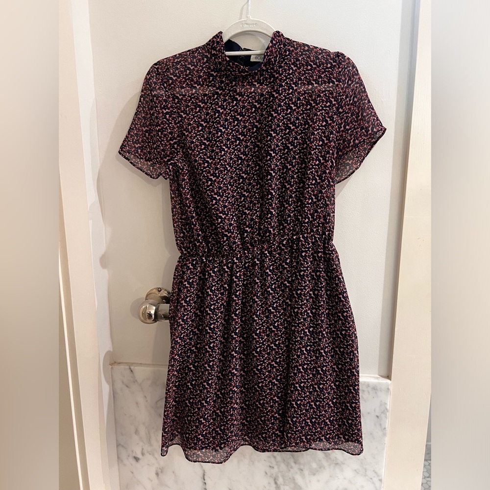 Sheer BCBG dress with high neck